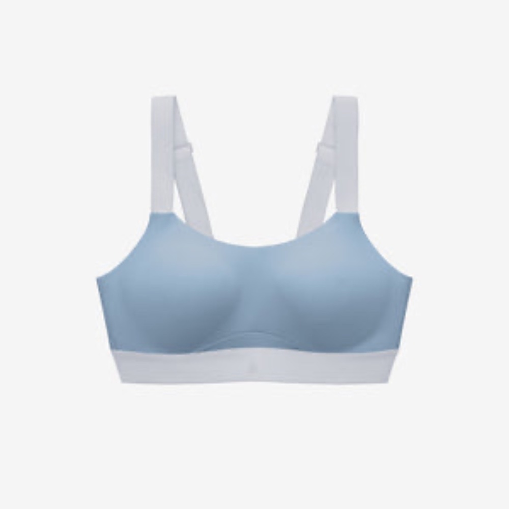 ThirdLove Kinetic Adjustable Wire-Free Sports Bra Chambray - Size 36G